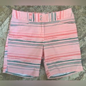 Adidas - Pink Stripe Golf Shorts - Size 4